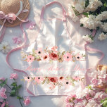 Elegant Pink Watercolor Flower Kitchen Apron Schürze<br><div class="desc">Make Mom feel special in the kitchen with this beautiful Happy Mother’s Day floral apron featuring delicate pink watercolor flowers and elegant lettering. Perfect for cooking, baking, grilling, or crafting, this stylish apron adds a touch of love and charm to everyday moments. A thoughtful and practical Mother’s Day gift for...</div>