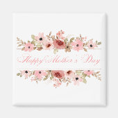 Elegant Pink Watercolor Flower Refrigerator Magnet (Vorne)