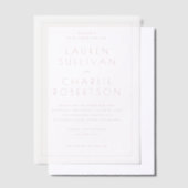 Elegant Pink Wedding Invitation Pergament Einladungen (Versetzt)