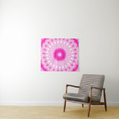 elegant pink white floral decor mandala pattern wandteppich (Beispiel (Horizontal))