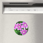 Elegant pinkfarben grün, botanisch magnet (In Situ (Geschirrspüler))