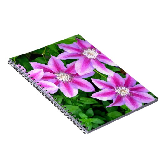 Elegant pinkfarben grün, botanisch notizblock (Rechte Seite)