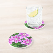 Elegant pinkfarben grün, botanisch untersetzer (Seite)