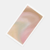 Elegant, Pinks, Korallenfarben, Abstrakte Pastelle Serviette (Ecke)