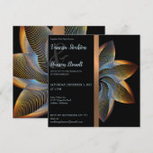 Elegant Pinwheel Wedding Einladung (Vorne/Hinten)