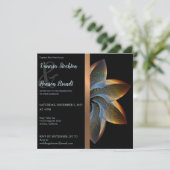 Elegant Pinwheel Wedding Einladung (Stehend Vorderseite)