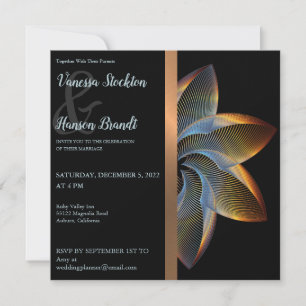 Elegant Pinwheel Wedding Einladung