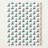Elegant Pisces Zodiac Cat Planner Notebook Planer (Rückseite)