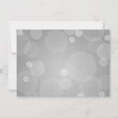 Elegant Platinum Gray Wedding Save The Date (Rückseite)