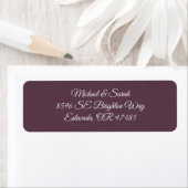 Elegant Plum Purple Return Address (Insitu)