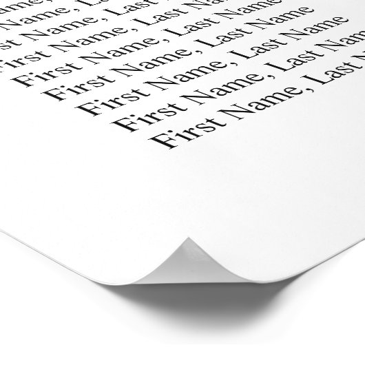 Elegant Poinsettia 12 Tische Hochzeitssaison CHART Poster (Ecke)