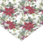 Elegant Poinsettia Bouquet Muster Weihnachten Tischdecke (Schrägansicht)