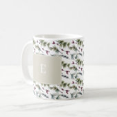 Elegant Poinsettia Cottagecore Kaffeetasse (Vorderseite Links)