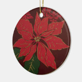 Elegant Poinsettia Ornament (Links)