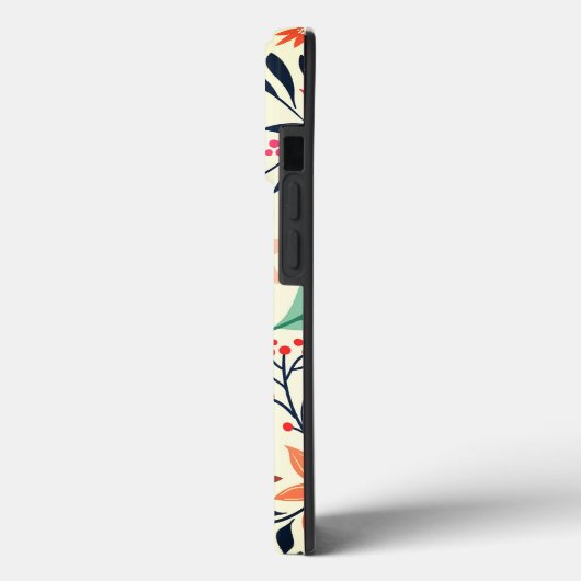 Elegant Poinsettia Pattern OtterBox iPhone Case (Rückseite / Links)