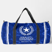 Elegant Police Department White Laurel Star Duffle Bag (Vorderseite)