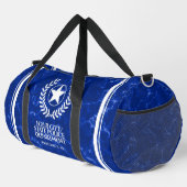 Elegant Police Department White Laurel Star Duffle Bag (Rechte Ecke)