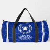 Elegant Police Department White Laurel Star Duffle Bag (Rückseite)