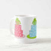 Elegant Polka Dot Cakes Kaffeetasse (Vorderseite Links)