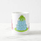 Elegant Polka Dot Cakes Kaffeetasse (Mittel)