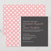 Elegant Polka Dot Wedding Einladungen (Vorne/Hinten)