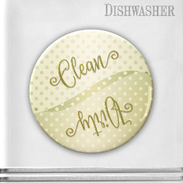 Elegant Polka Dots Clean Dirty Geschirrspüler Magn Magnet