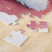 Elegant Poodle Beside Christmas Tree Holiday Dog Puzzle (Seite)