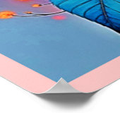 Elegant Poppies: Radiant Nature Art Poster (Ecke)