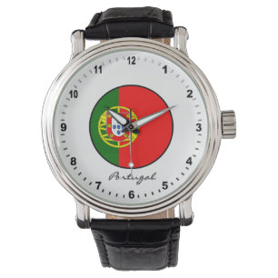 Elegant Portugal Watch & Portugiesische Flagge / L Armbanduhr