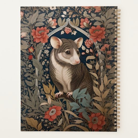 Elegant Possum William Morris Inspiriert Planer (Rückseite)