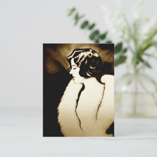 Elegant Postkarte (Stehend Vorderseite)