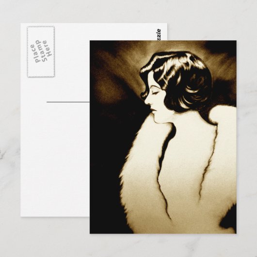 Elegant Postkarte (Vorne/Hinten)