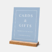 Elegant Powder Blue Cards And Gifts Wedding Acrylschild (Winkel)