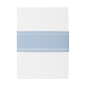 Elegant Powder Blue Script Wedding Einladungsbanderole (Rückseitenbeispiel)