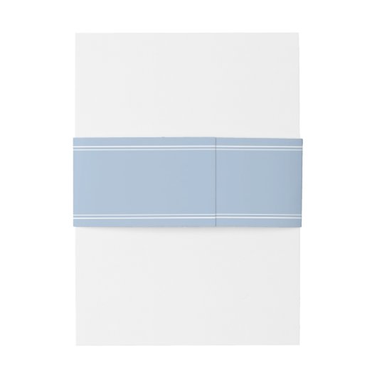 Elegant Powder Blue Script Wedding Einladungsbanderole (Rückseitenbeispiel)