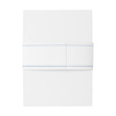 Elegant Powder Blue Script Wedding Einladungsbanderole (Rückseitenbeispiel)