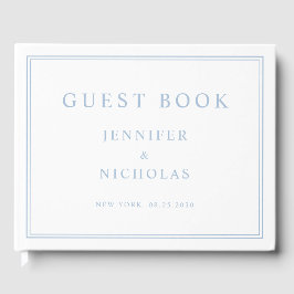 Elegant Powder Blue Wedding Gästebuch