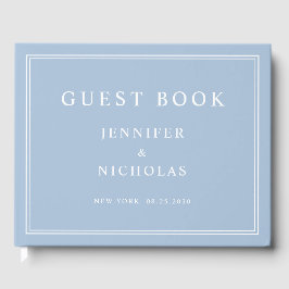 Elegant Powder Blue Wedding Gästebuch