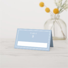 Elegant Powder Blue Wedding Platzkarte