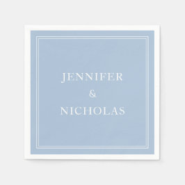 Elegant Powder Blue Wedding Serviette