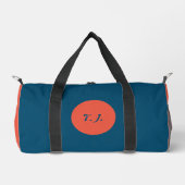 Elegant Practical Monogramed Duffle Bag (Vorderseite)