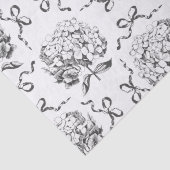 Elegant Preppy Hydrangea Bow Toile Muster Seidenpapier (Detail)