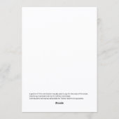 Elegant President's Day Gala Fundraiser Einladung (Rückseite)