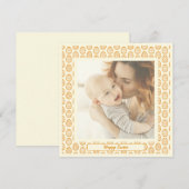 Elegant Pretty Pastel Chic Photo Happy Easter Eggs Feiertagskarte (Vorne/Hinten)