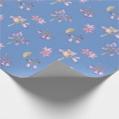 Elegant Pretty Wildflowers Garden Theme Pattern Geschenkpapier (Ecke)