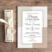 Elegant Primera Comunion Katholische Erste Kommune Einladung