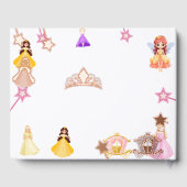 Elegant Princess Birthday Celebration Gästebuch (Rückseite)
