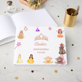 Elegant Princess Birthday Celebration Gästebuch