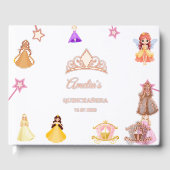 Elegant Princess Birthday Celebration Gästebuch (Vorderseite)