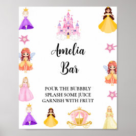 Elegant Princess Birthday Celebration Poster